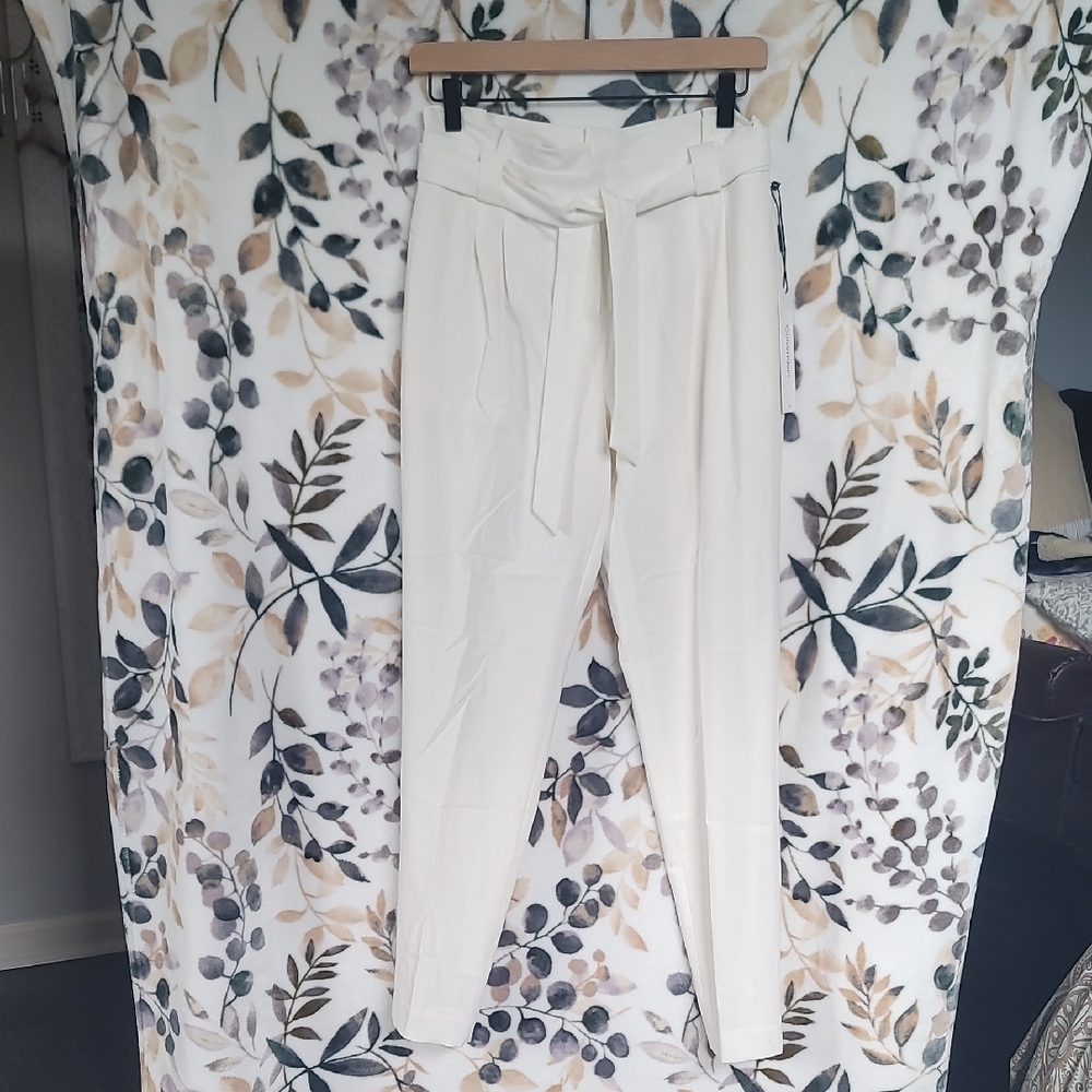 Calvin Klein Off-White Women's Trousers